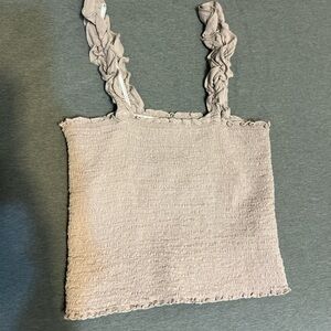 Aerie Textured Tank Top - Cream